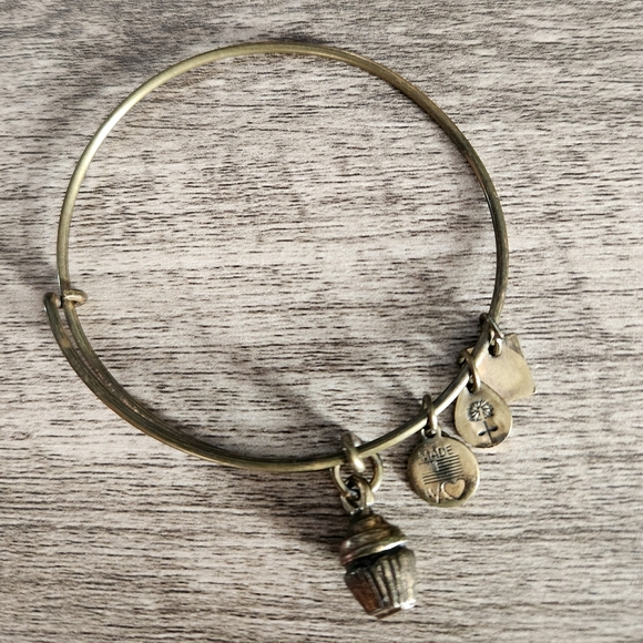 🧁 Alex and Ani Cupcake Charm Bangle Bracelet - Picture 3 of 3
